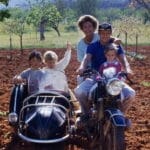 Niki lauda and his wife marlene and children
